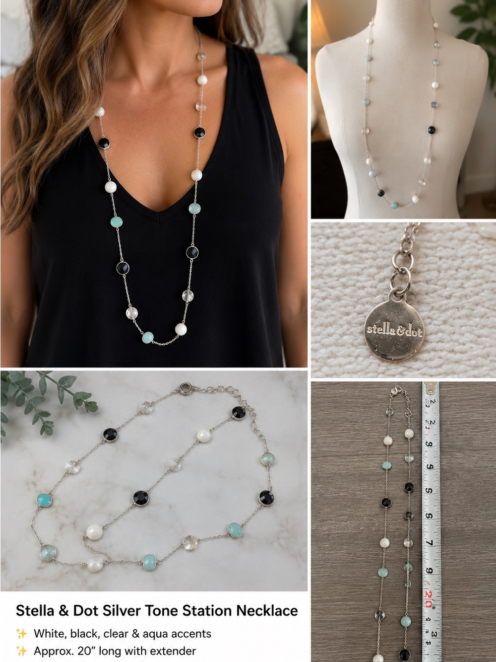 Stella & Dot Long Station Necklace